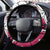 Polynesian Valentine Steering Wheel Cover Couple Floral Unique Pink Version LT01 - Polynesian Pride