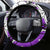 Polynesian Valentine Steering Wheel Cover Couple Floral Unique Purple Version LT01 - Polynesian Pride