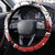 Polynesian Valentine Steering Wheel Cover Couple Floral Unique Red Version LT01 - Polynesian Pride