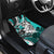 Polynesian Valentine Car Mats Couple Floral Unique Turquoise Version LT01 - Polynesian Pride