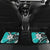 Polynesian Valentine Car Mats Couple Floral Unique Turquoise Version LT01 - Polynesian Pride