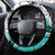 Polynesian Valentine Steering Wheel Cover Couple Floral Unique Turquoise Version LT01 - Polynesian Pride