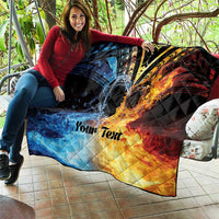 Personalised Polynesian Heart In Fire And Water Quilt Romantic Elements LT01 - Polynesian Pride
