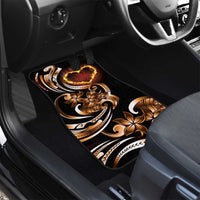 Personalised Polynesian Fiery Heart Car Mats Passionate Love