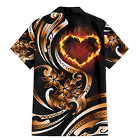 Personalised Polynesian Fiery Heart Family Matching Mermaid Dress and Hawaiian Shirt Passionate Love LT01 - Polynesian Pride