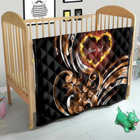 Personalised Polynesian Fiery Heart Quilt Passionate Love LT01 - Polynesian Pride