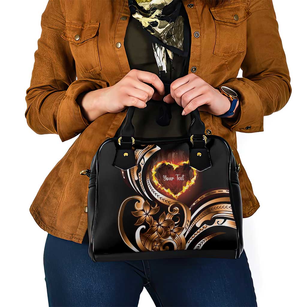 Personalised Polynesian Fiery Heart Shoulder Handbag Passionate Love
