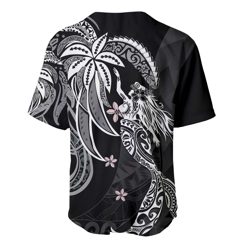 Polynesian Mermaid Plumeria Tribal Tattoo Baseball Jersey LT01 - Polynesian Pride