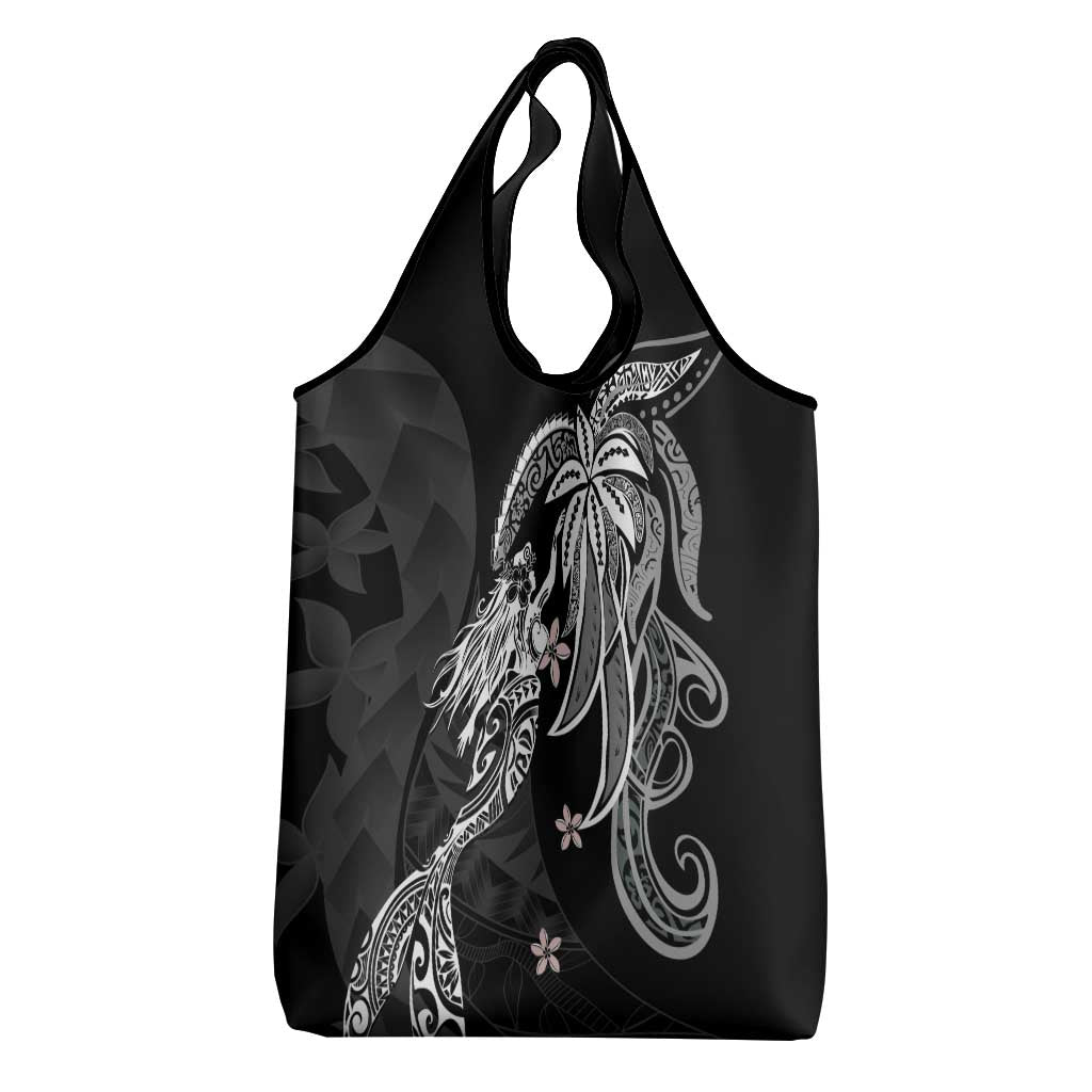 Polynesian Mermaid Plumeria Tribal Tattoo Grocery Bag LT01 - Polynesian Pride
