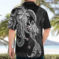 Polynesian Mermaid Plumeria Tribal Tattoo Hawaiian Shirt