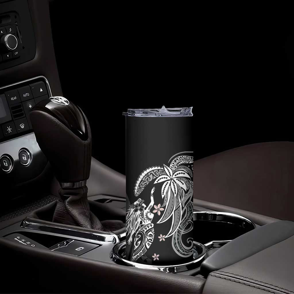 Polynesian Mermaid Plumeria Tribal Tattoo Skinny Tumbler LT01 - Polynesian Pride