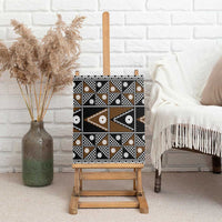 Fiji Brown Masi Pattern Canvas Wall Art Fijian Tapa