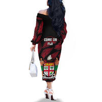 fiji-rugby-family-matching-off-shoulder-long-sleeve-dress-and-hawaiian-shirt-flying-fijians-red-palm-tree-version