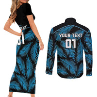custom-fiji-rugby-couples-matching-short-sleeve-bodycon-dress-and-long-sleeve-button-shirts-flying-fijians-blue-palm-tree-version