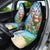 Hawaii Christmas Santa Claus Car Seat Cover Mele Kalikimaka Tropical Beach