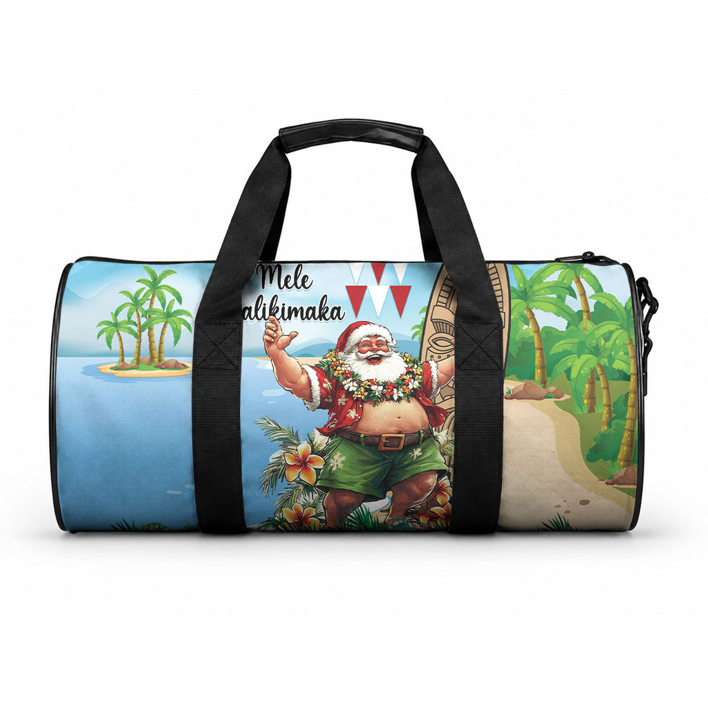 Hawaii Christmas Santa Claus Duffle Bag Mele Kalikimaka Tropical Beach LT01 One size Art - Polynesian Pride