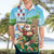 Hawaii Christmas Santa Claus Hawaiian Shirt Mele Kalikimaka Tropical Beach