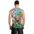 Hawaii Christmas Santa Claus Men Tank Top Mele Kalikimaka Tropical Beach