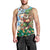 Hawaii Christmas Santa Claus Men Tank Top Mele Kalikimaka Tropical Beach