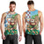 Hawaii Christmas Santa Claus Men Tank Top Mele Kalikimaka Tropical Beach