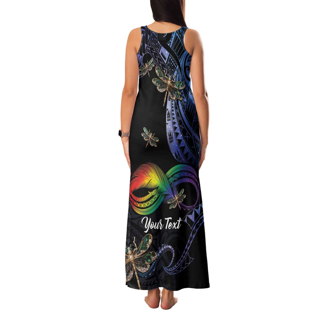 Personalised Polynesian Memorial Family Matching Tank Maxi Dress and Hawaiian Shirt As Long As I Breathe You'll Be Remembered