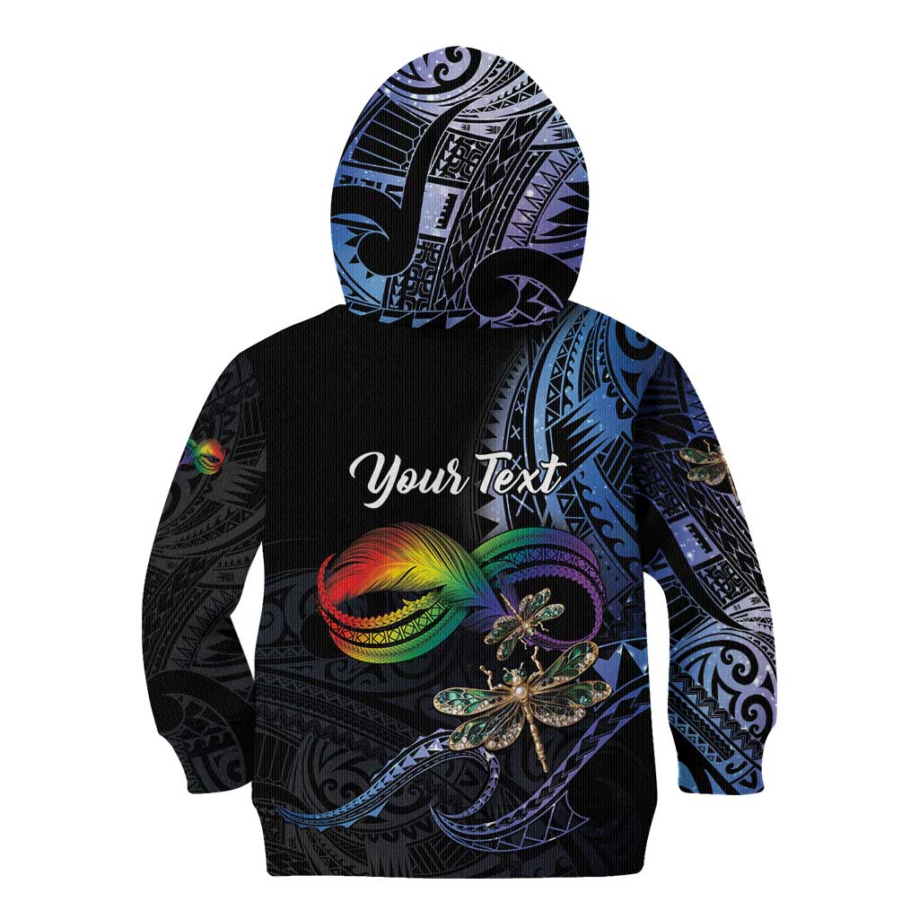 Personalised Polynesian Memorial Kid Hoodie As Long As I Breathe You'll Be Remembered