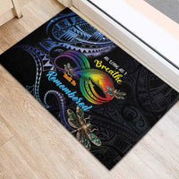 Polynesian Memorial Rubber Doormat As Long As I Breathe You'll Be Remembered