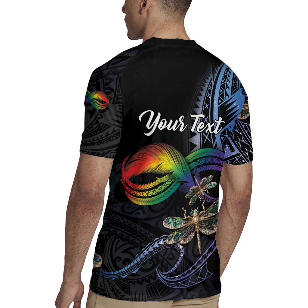 Personalised Polynesian Memorial Rugby Jersey As Long As I Breathe You'll Be Remembered