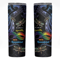 Personalised Polynesian Memorial Skinny Tumbler As Long As I Breathe You'll Be Remembered LT01 Colorful - Polynesian Pride