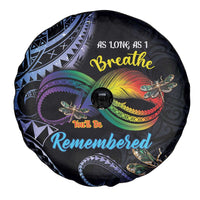Polynesian Memorial Spare Tire Cover As Long As I Breathe You'll Be Remembered