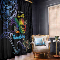 Polynesian Memorial Window Curtain As Long As I Breathe You'll Be Remembered