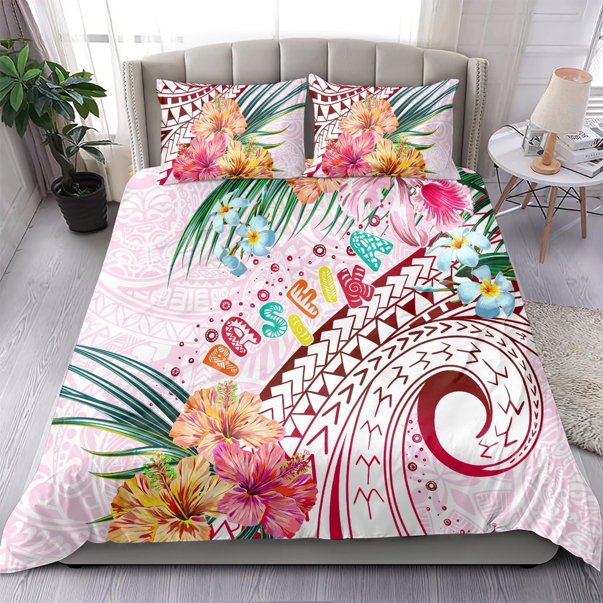 Pasifika Festival Bedding Set Tribal Pattern Tropical Style