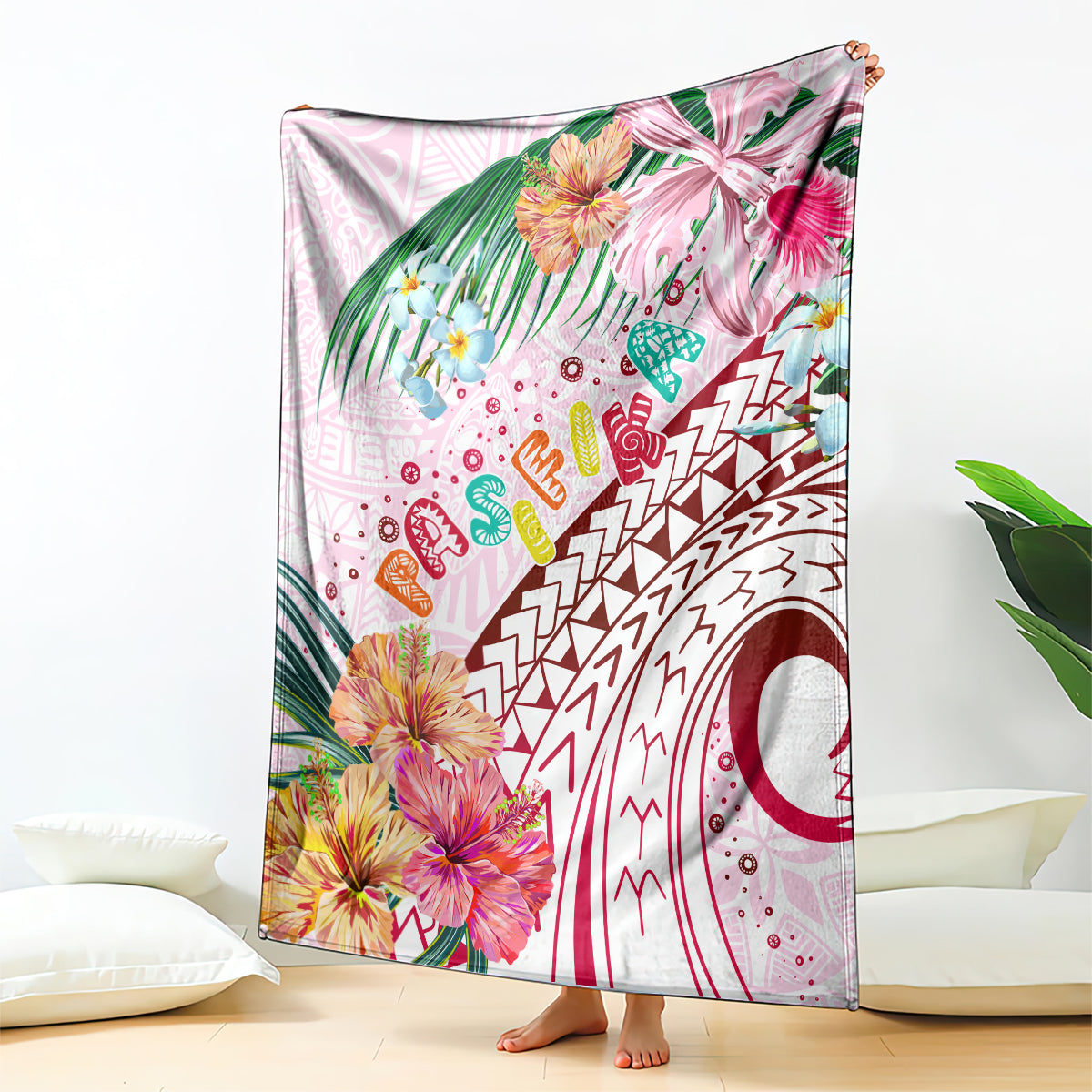 Pasifika Festival Blanket Tribal Pattern Tropical Style