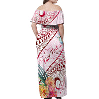 Pasifika Festival Off Shoulder Maxi Dress Tribal Pattern Tropical Style LT01 - Polynesian Pride