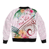 Pasifika Festival Sleeve Zip Bomber Jacket Tribal Pattern Tropical Style LT01 - Polynesian Pride