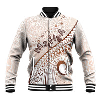 Pasifika Festival Baseball Jacket Vintage Tribal Pattern LT01 Unisex Brown - Polynesian Pride