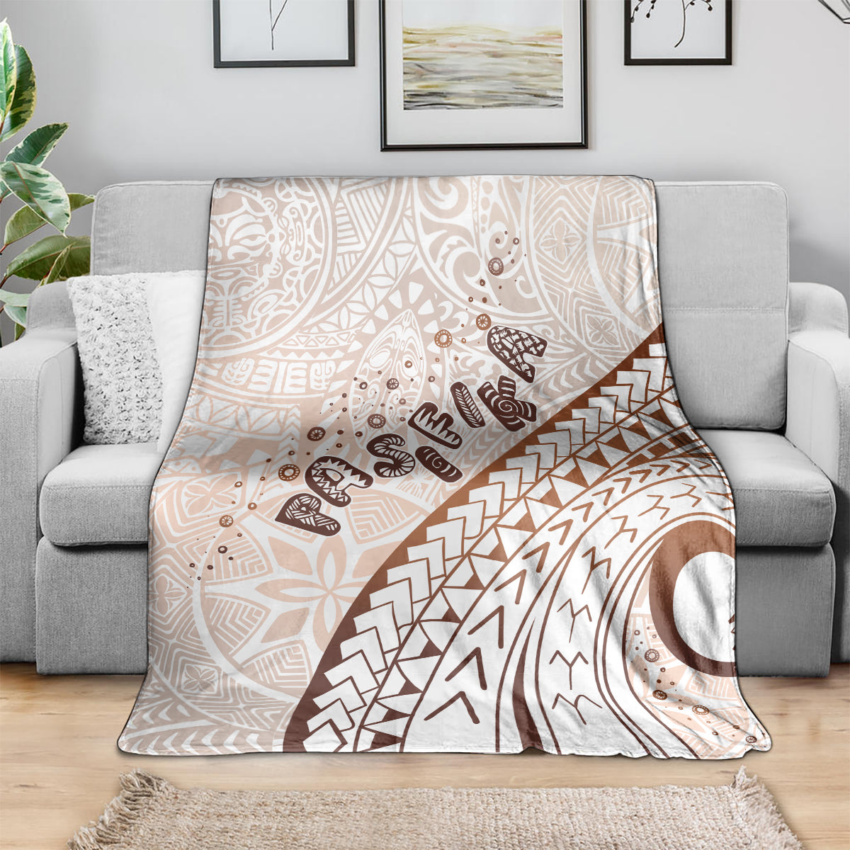 Pasifika Festival Blanket Vintage Tribal Pattern