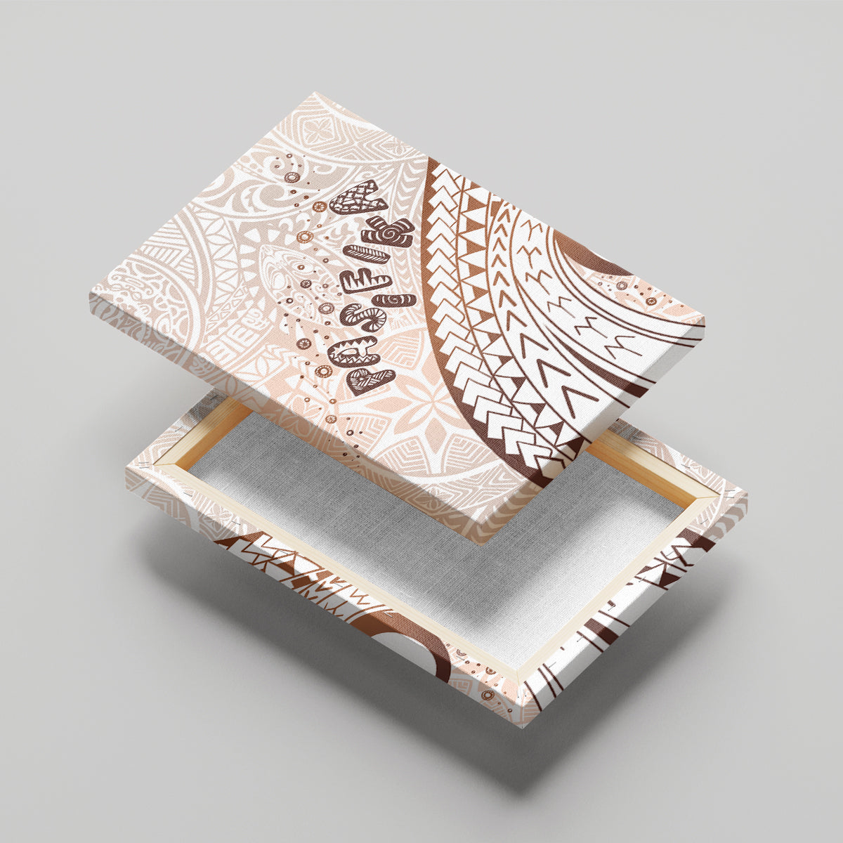 Pasifika Festival Canvas Wall Art Vintage Tribal Pattern