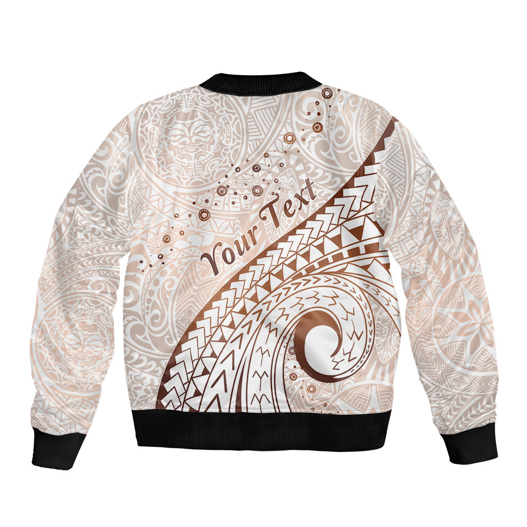 Pasifika Festival Sleeve Zip Bomber Jacket Vintage Tribal Pattern LT01 - Polynesian Pride