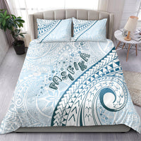 Pasifika Festival Bedding Set Tribal Pattern Blue Version