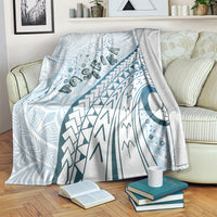 Pasifika Festival Blanket Tribal Pattern Blue Version