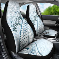 Pasifika Festival Car Seat Cover Tribal Pattern Blue Version