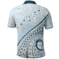 Pasifika Festival Polo Shirt Tribal Pattern Blue Version LT01 - Polynesian Pride