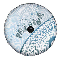 Pasifika Festival Spare Tire Cover Tribal Pattern Blue Version