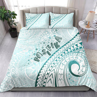 Pasifika Festival Bedding Set Tribal Pattern Teal Version