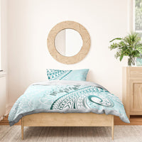 Pasifika Festival Bedding Set Tribal Pattern Teal Version