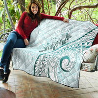 Pasifika Festival Quilt Tribal Pattern Teal Version LT01 - Polynesian Pride