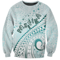Pasifika Festival Sweatshirt Tribal Pattern Teal Version LT01 Unisex Teal - Polynesian Pride