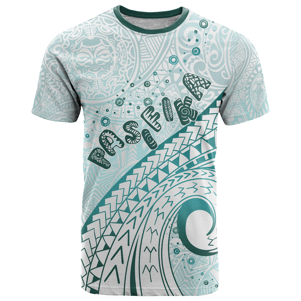 Pasifika Festival T Shirt Tribal Pattern Teal Version LT01 Teal - Polynesian Pride
