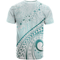 Pasifika Festival T Shirt Tribal Pattern Teal Version LT01 - Polynesian Pride